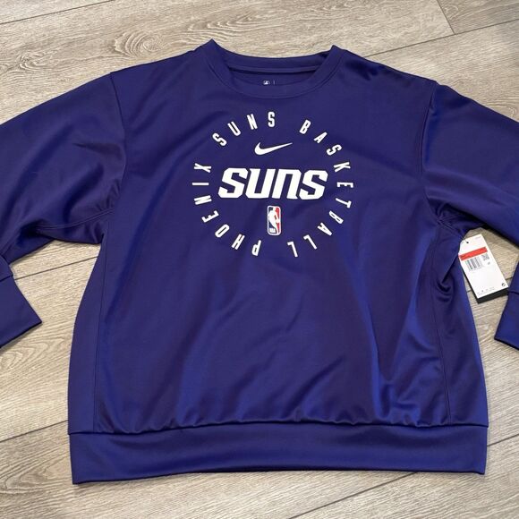 NBA Nike Phoenix Suns Sweater Mens Large Dri-FIT Performance Pullover NWT - Picture 1 of 5